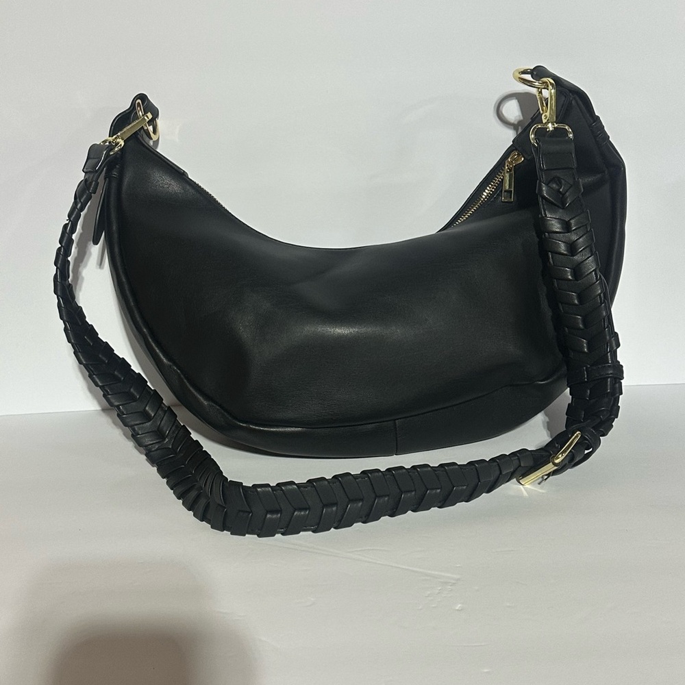 Jules Kae Vegan Black Leather Zola Bag